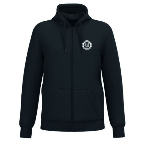 Sweat-shirt zippé à capuche Noir
