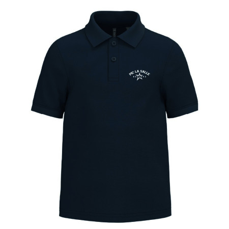 Polo piqué unisexe Marine  – 100% Coton – Pic La Salle Béziers