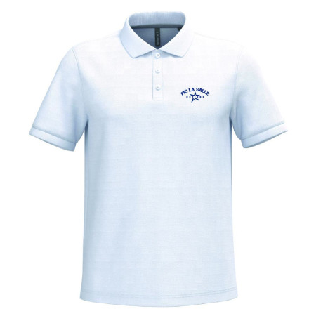 Polo unisexe Blanc – Pic La Salle Béziers