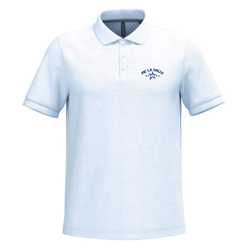 Polo unisexe Blanc – Pic La Salle Béziers