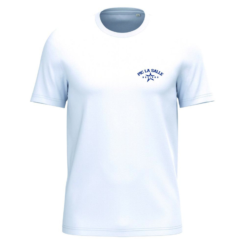 T-shirt écoresponsable unisexe Blanc – Pic La Salle Béziers