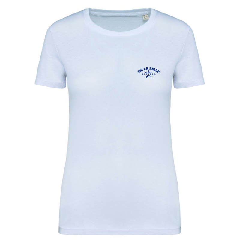 T-shirt écoresponsable femme Blanc – Pic La Salle Béziers