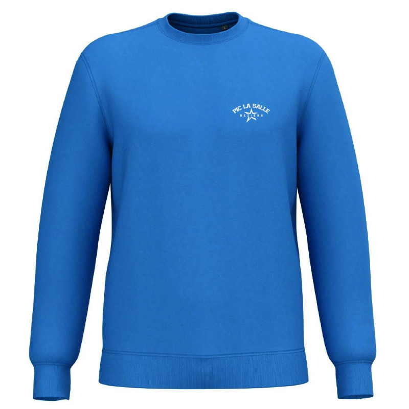 Sweat-shirt Bleu Royal – col rond – Pic La Salle Béziers