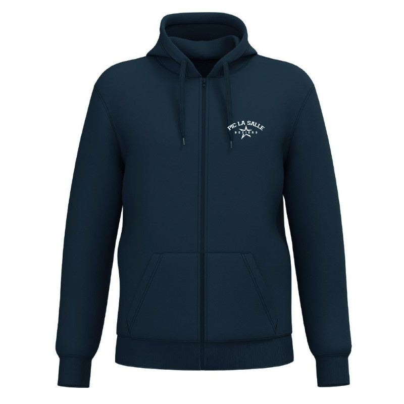 Veste à capuche unisexe Marine – Pic La Salle Béziers