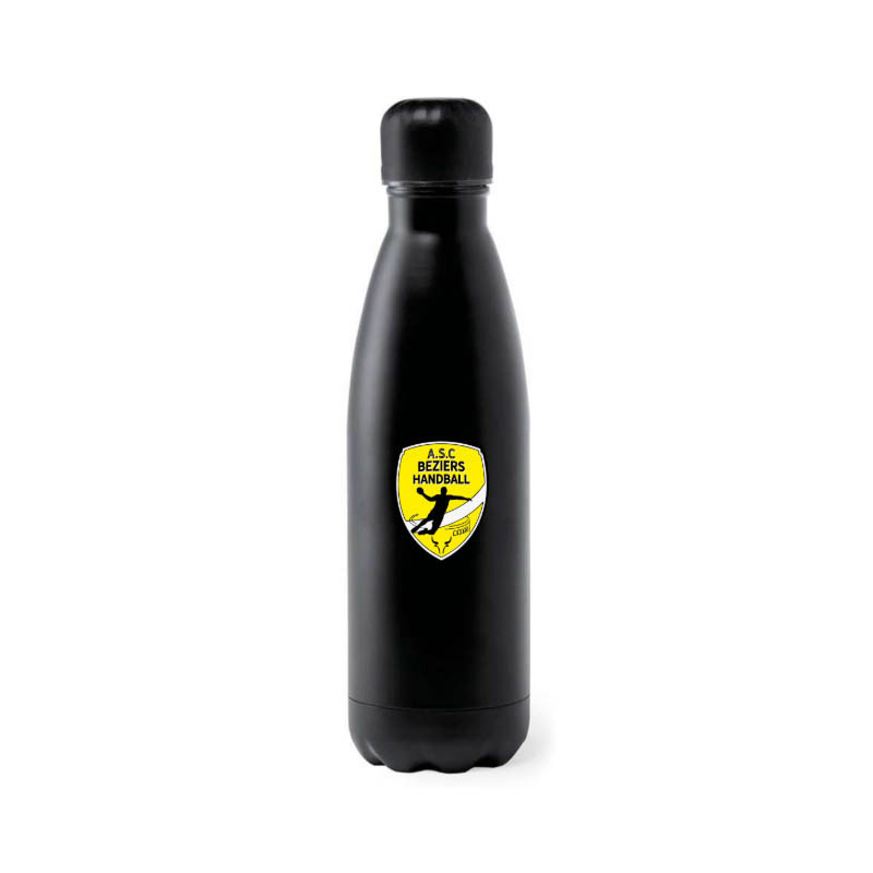 Gourde métal noir - ASCB Handball
